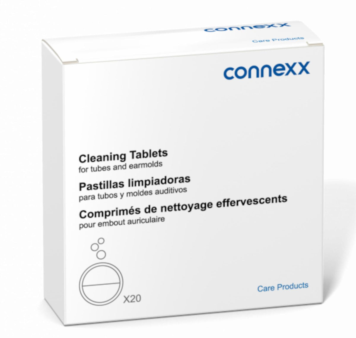 Connexx-puhdistustabletit korvakappaleille, 20 kpl