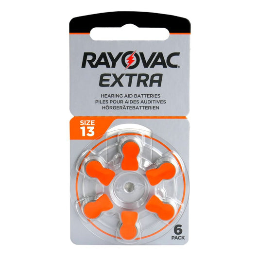 Rayovac 13 PR48 kuulokojeparisto, oranssi 6 kpl pakkaus