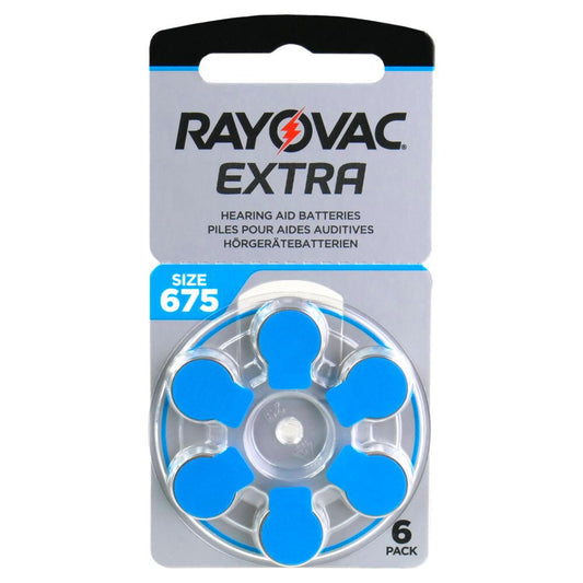 Rayovac 675 PR44 kuulokojeparisto, sininen 6 kpl pakkaus