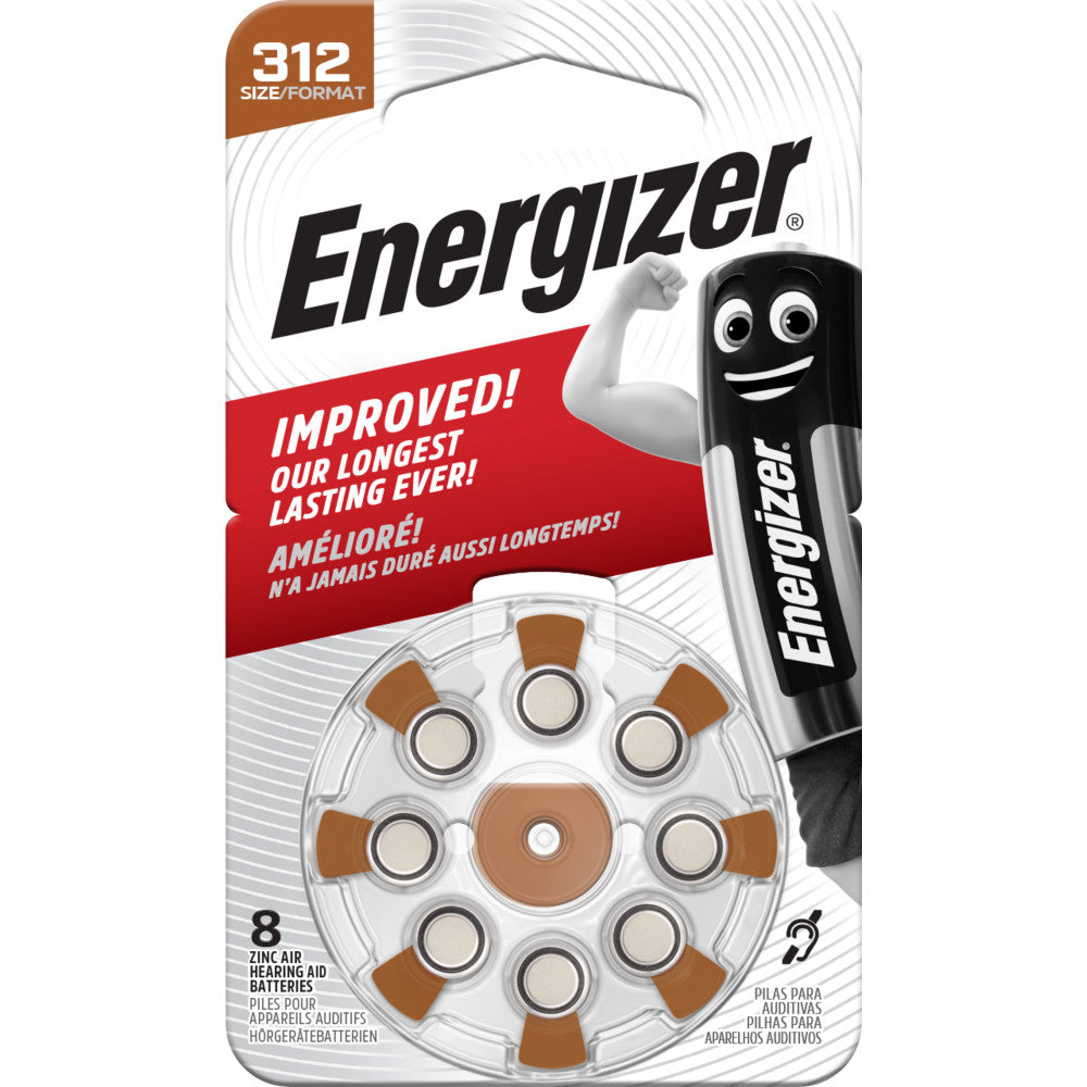Energizer 312 PR41 kuulokojeparistojen 8 kappaleen pakkaus