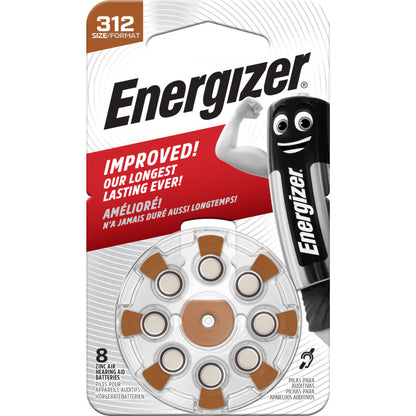 Energizer 312 PR41 kuulokojeparistojen 8 kappaleen pakkaus