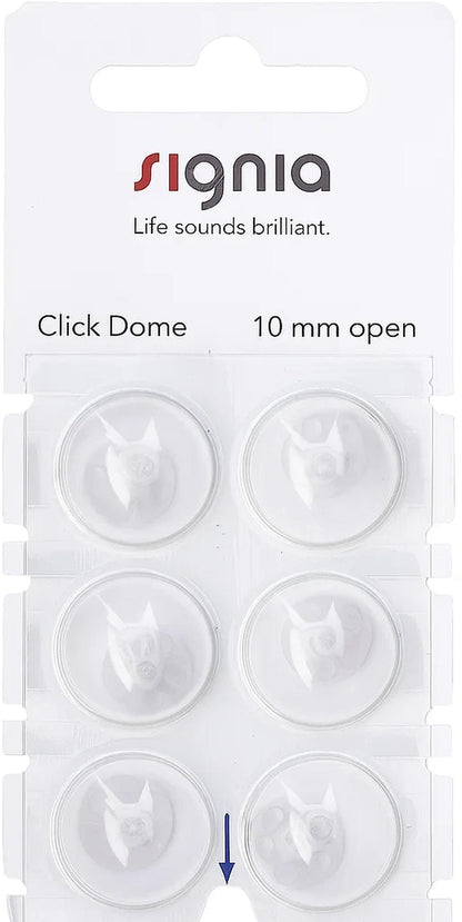 Signia Click Dome Open -tippi 10 mm, 6 kpl