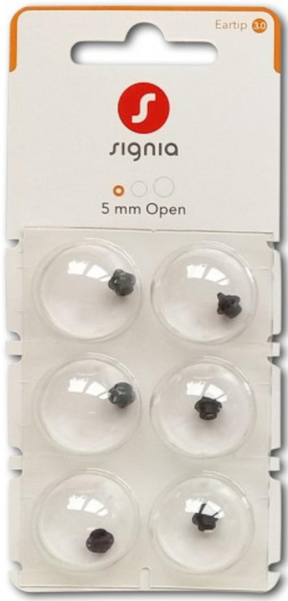 Signia Eartip 3.0 Open -tippi 5 mm, 6 kpl