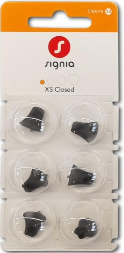 Signia Sleeve 3.0 Closed -tippi XS, 6 kpl